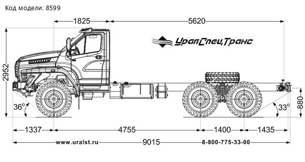 Шасси Урал 4320-6958-72Е5И06 NEXT