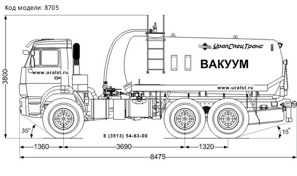 МВ-10 КО УСТ 5453 Камаз 43118-50 (б/у)