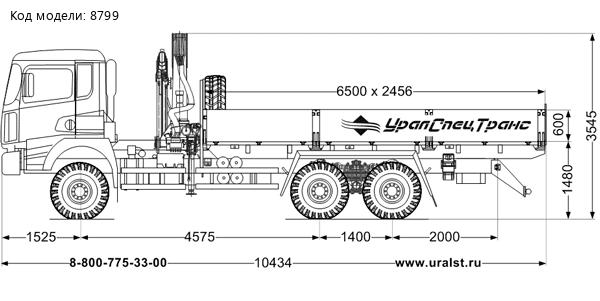 Бортовой автомобиль с КМУ ИМ-150N на SHACMAN 6х4