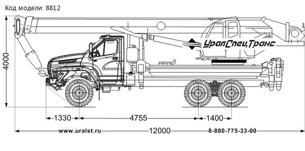 Автокран КС 55732-25-31 "Челябинец" Урал NEXT 4320-72Е5