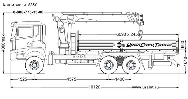 Бортовой автомобиль с КМУ KANGLIM KS-1256 на SHACMAN