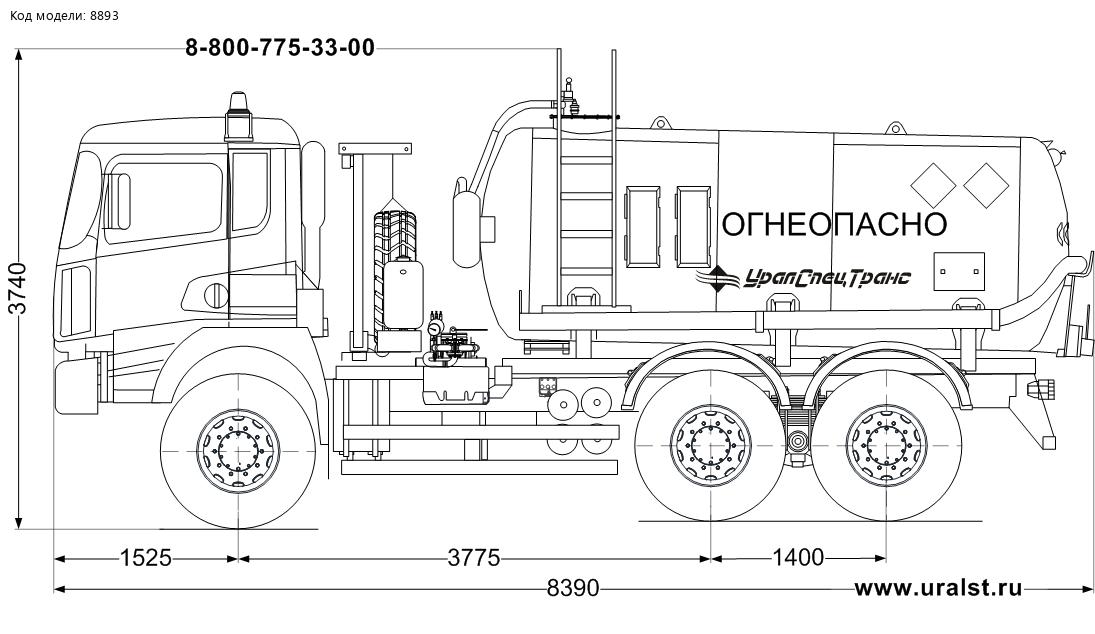 АКН-10 КО-505 УСТ 5453 SHACMAN SX32586T385