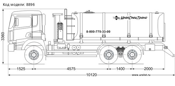 АЦВ-14ТНО, УСТ 5453 SHACMAN SX32586Т385