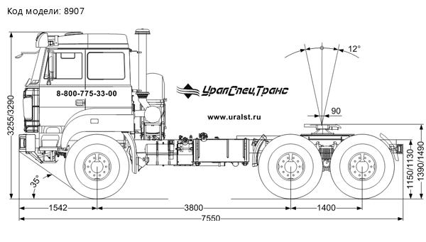 Седельный тягач Урал 44202-3511-82Е5А45