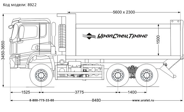 Самосвал SHACMAN (ШАКМАН) SX32586V385 (6X6) 