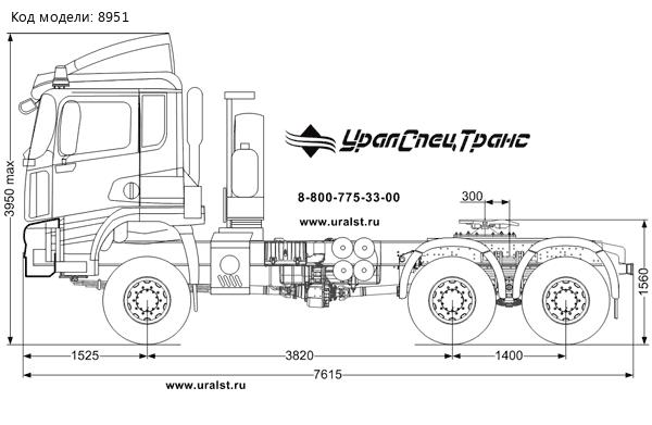 Тягач SHACMAN (ШАКМАН) SX42586V385 УСТ 5453