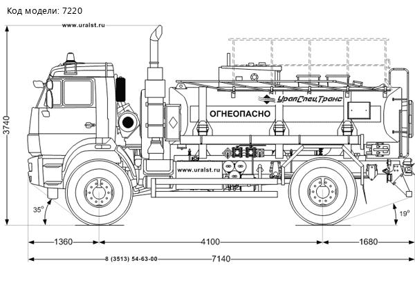 АТЗ-8 на шасси Камаз 5387-RF