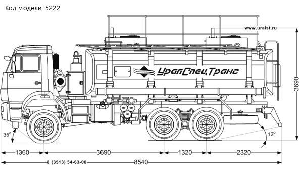 АТЗ-16-2Б на шасси Камаз 65111-42