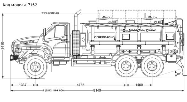 АТЗ-11-2 на шасси Урал NEXT 4320-6951-74