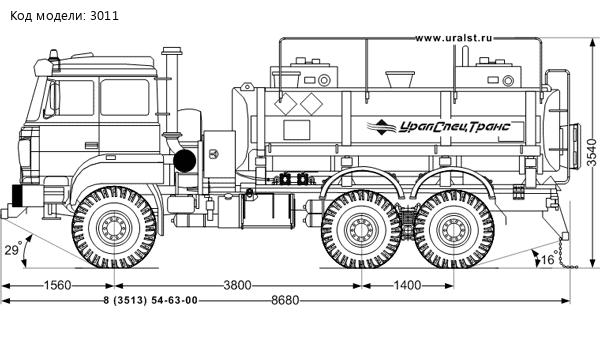 АТЗ-11-2Б УСТ 5453 Урал 5557-82Е5