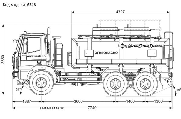 Автотопливозаправщик АТЗ-12-2 на шасси IVECO (Ивеко) Карго