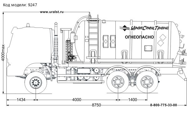  АКН-15 КО 510 УСТ 5453 АМТ N.V. 632910 (6х6) ДОПОГ