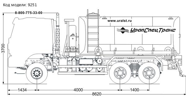 АЦВ-18Н УСТ 5453 АМТ N.V. 632910 (6х6) 