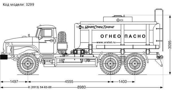 АТЗ-10 на шасси Урал 4320-60