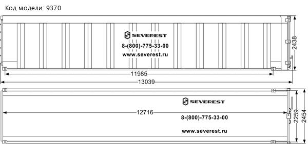 Кузов съемный V=67 куб.м
