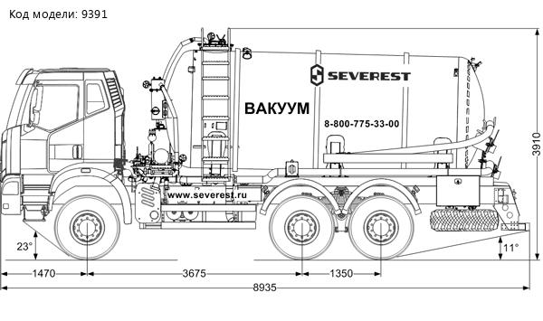 МВ-16 КО УСТ 5453 FAW 3250 6Х6, КБ 3675 