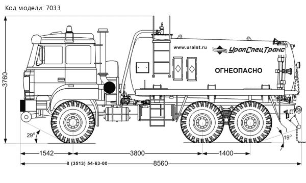 АКН-11-ОД КО УСТ-5453 на шасси Урал 5557-82М