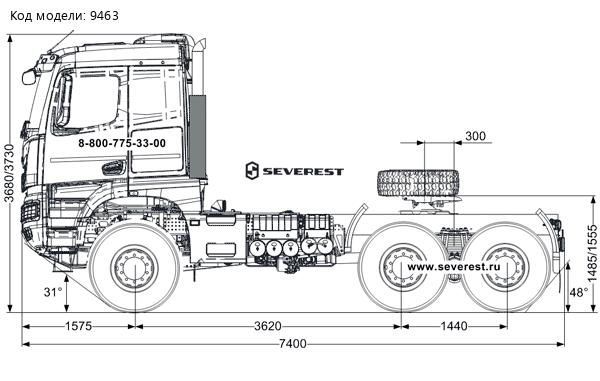 Седельный тягач Камаз 65955