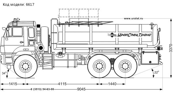 Автоцистерна для техводы АЦВ-16