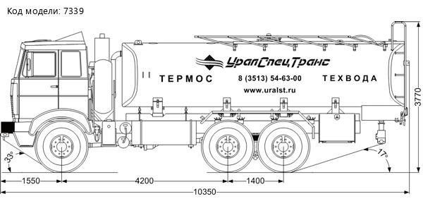 Автоцистерна АЦВ-16 МАЗ-631708-311