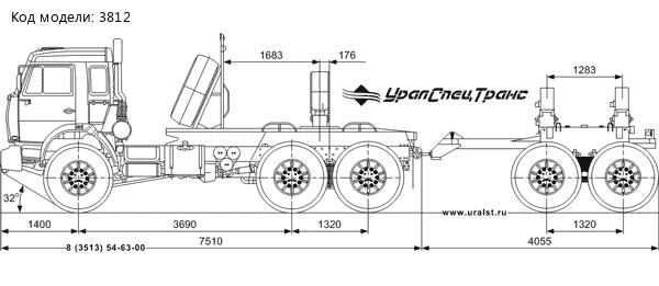 Трубоплетевозный автопоезд