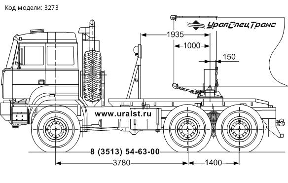 Трубоплетевоз Урал 690222