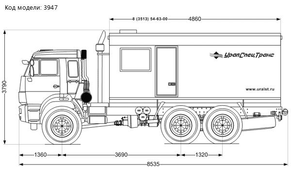Установка ППУА 1600/100(У) на шасси Камаз 43118-42