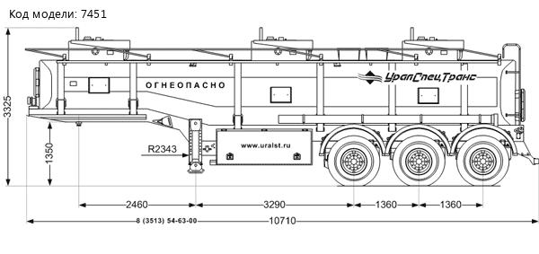 Полуприцеп цистерна ППЦ 26-32Л-3НУ (SAF) УСТ-94651