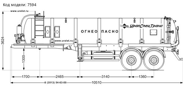 Полуприцеп-цистерна вакуумная ППЦВ 20-21-ОД PNR УСТ-94651