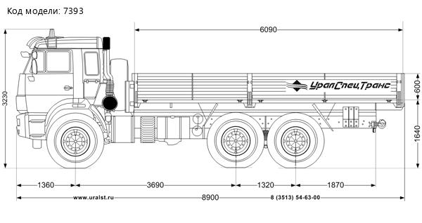 Бортовой автомобиль УСТ 54531J Камаз 43118