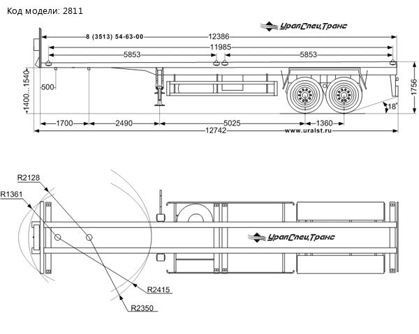 Полуприцеп контейнеровоз ППК 20-21-12 (BPW)
