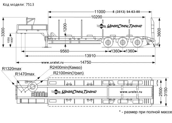 Полуприцеп-тяжеловоз HARTUNG 94334