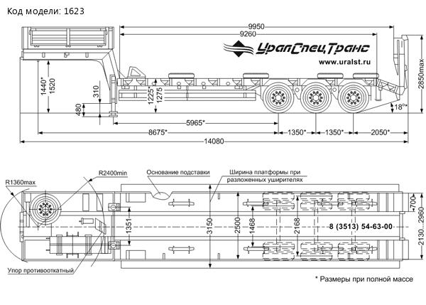 Полуприцеп тяжеловоз