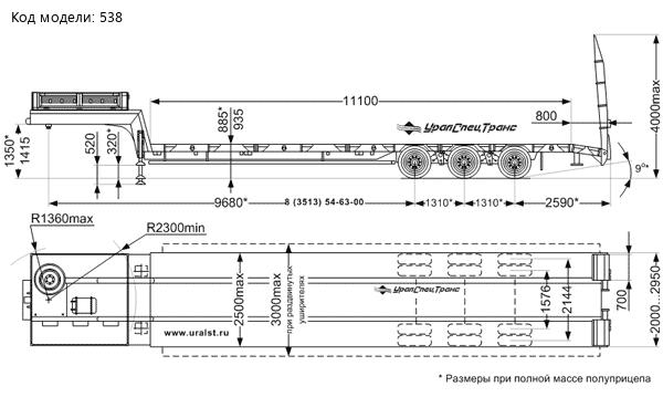 Полуприцеп-тяжеловоз