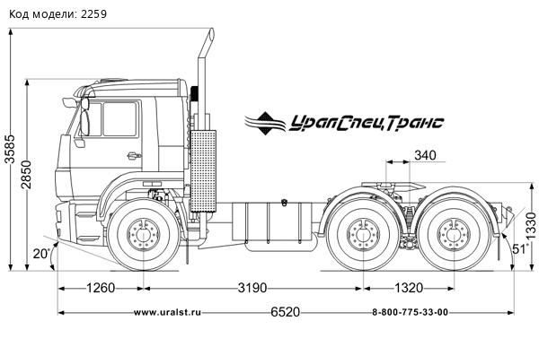 Седельный тягач Камаз 65116-6912-48(А5)