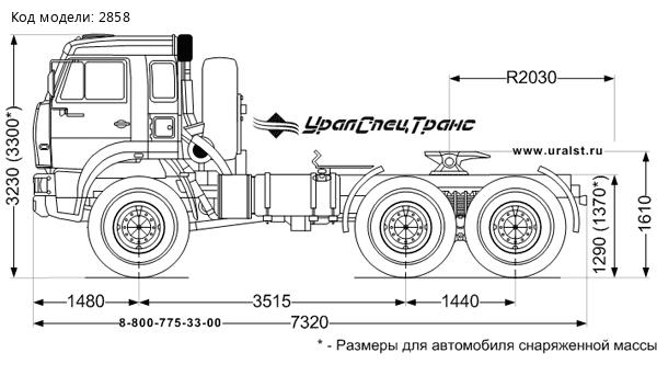 Седельный тягач Камаз 65221-6020-53 сп. м.