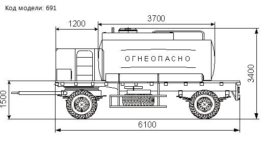 Прицеп цистерна ПЦ-8