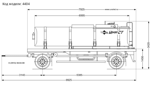 Прицеп-цистерна нефтевоз