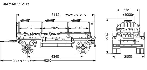 Прицеп-цистерна ПЦПТ-8