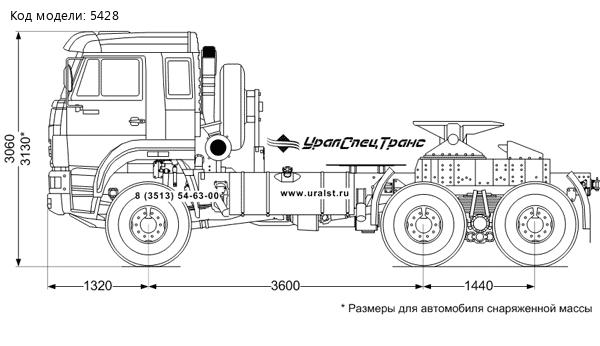 Седельный тягач Камаз 65225-RG