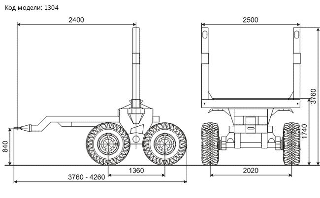 лесовозный роспуск 9066-0000010