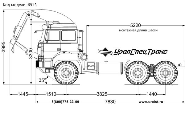 Шасси Урал 6370К-1122Е5