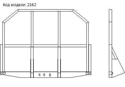 Эскиз переднего усиленного борта полуприцепа.