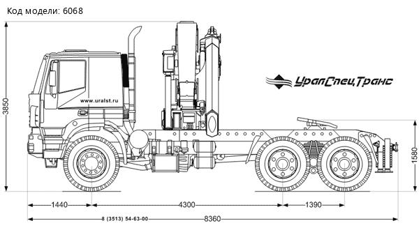 Седельный тягач IVECO-AMT с КМУ Palfinger PK-40002D