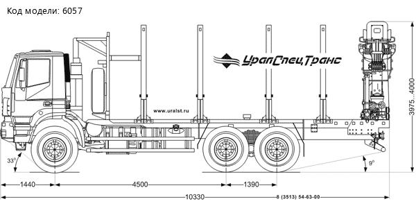 Сортиментовоз IVECO-AМТ