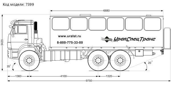 Вахтовый автобус УСТ-5453