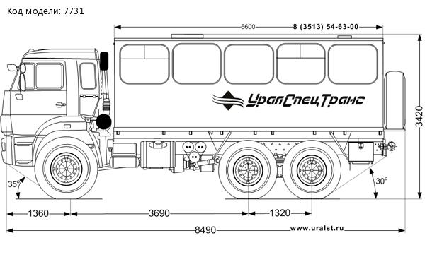 Вахтовый автобус Камаз 43118 22 места УСТ-5453