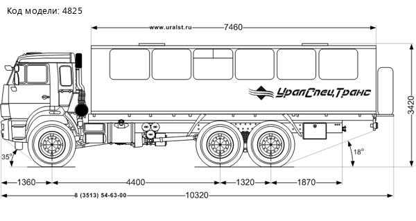 Вахтовый автобус Камаз 43118-46 32 места УСТ-5453