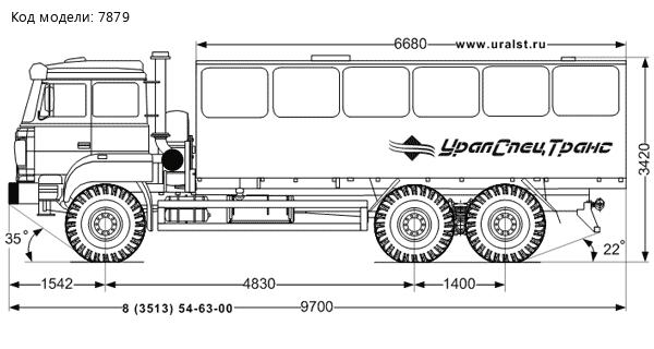 Вахтовый автобус Урал 4320-82М 28 мест УСТ-5453