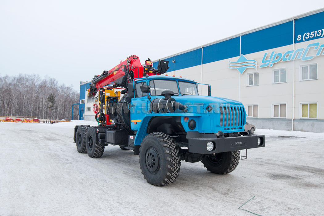 Седельный тягач с КМУ ИТ-200 (тросовый, люлька, бур) УСТ 5453 Урал 4320-60Е5